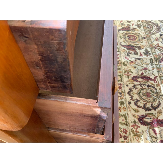 Early 20th Century American Empire Mahogany Chest of Drawers With Mirror and Marble Top For Sale - Image 13 of 18