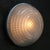 Metal Vintage Aluminium and Clear Cut Glass Flush Mount from Holophane, France, 1950s For Sale - Image 7 of 9