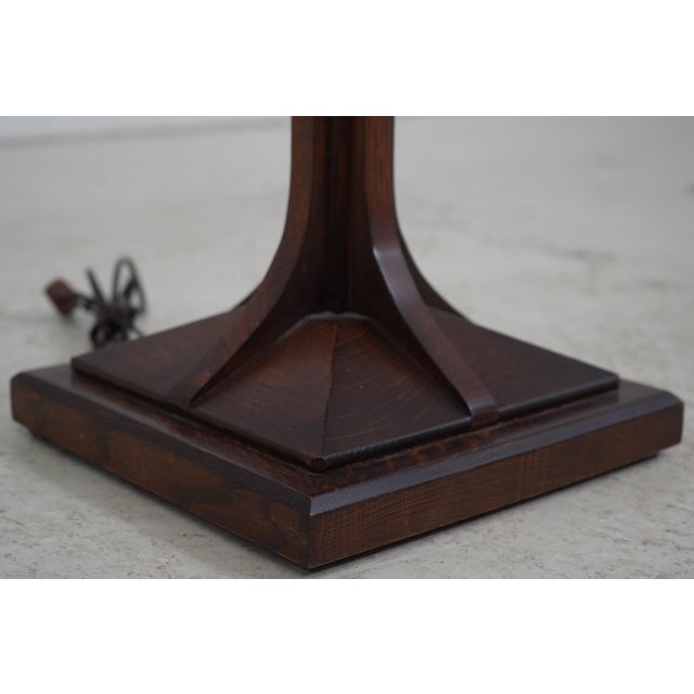 Brown Stickley Mission Oak Floor Lamp For Sale - Image 8 of 12