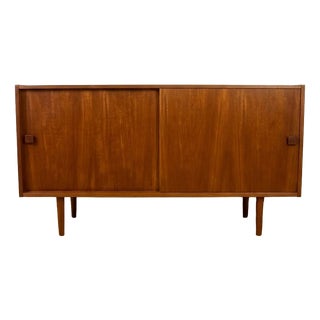 Danish Sideboard with Sliding Doors, 1960s For Sale