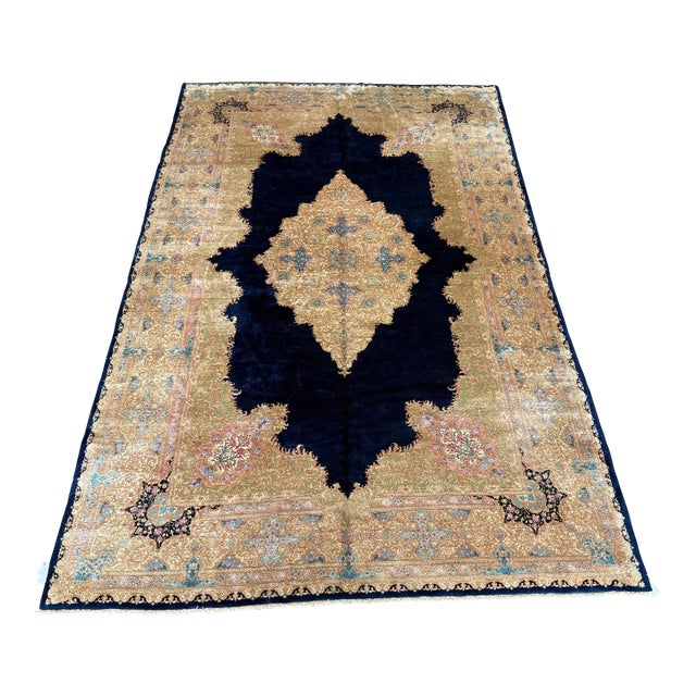 9ft 11in × 15ft 8in Circa 1960's Persian Kerman Area Rug For Sale