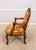 French Pair of Southwood Louis XV Style Fauteuil Carved Armchairs For Sale - Image 3 of 18