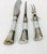 Early 20th Century Antique Sterling & Pearl Carving Set - Set of 3 For Sale - Image 5 of 11