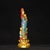 Late 20th Century Late 20th Century Cloisonne Gilt Guanyin Sculpture With Children on Lotus Base For Sale - Image 5 of 9