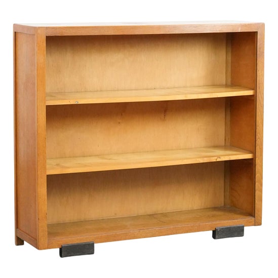 Art Deco Amsterdam School Bookcase, Early 20th Century For Sale
