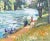 2020s "French River Scene" Contemporary Oil Painting on Canvas For Sale - Image 5 of 6