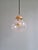Vintage Pendant Light in Clear Crackled Glass, 1970s For Sale - Image 9 of 13