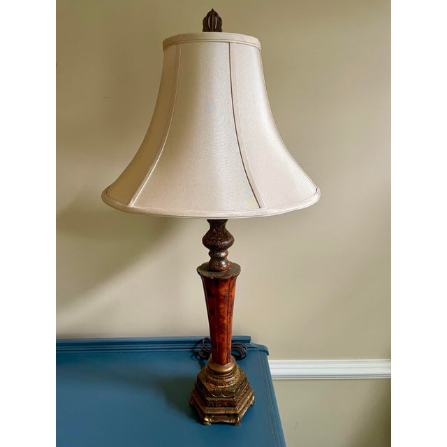 J. B. Hirsch Beaux Arts Style Table Lamp With Verdigris Finish For Sale - Image 10 of 10