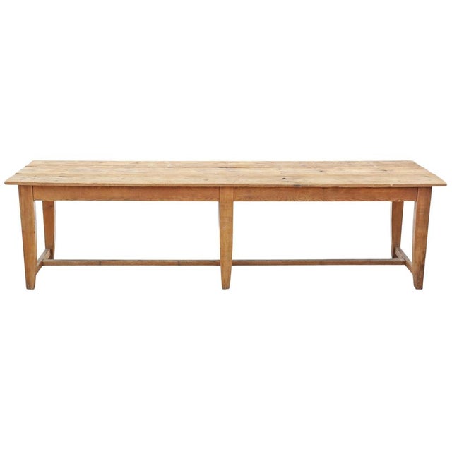 Antique 19th Century Refectory Dining Table 810, 1890s For Sale - Image 5 of 13