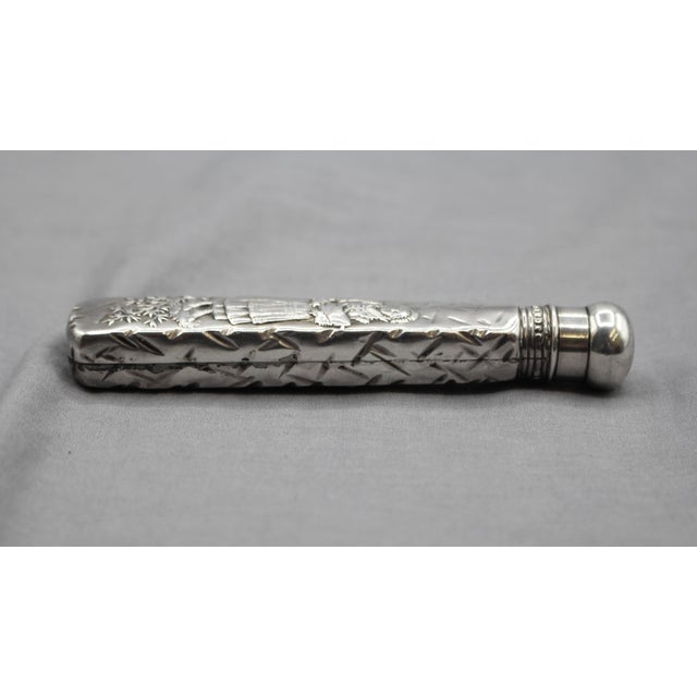 American Circa 1880-1890 American Gorham Fountainebleau Sterling Silver Perfume Bottle For Sale - Image 3 of 8