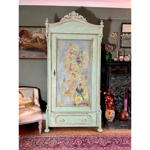 Antique Chinoiserie Armoire, 1920s For Sale - Image 11 of 11