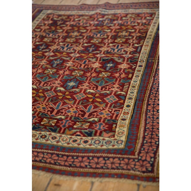 Antique Caucasian Square Rug - 3'11" X 5'1" For Sale - Image 10 of 13