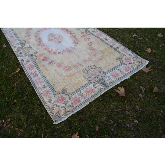 Textile Hand Knotted Wool Turkish Sparta Rug 3'9" X 6'11" For Sale - Image 7 of 12