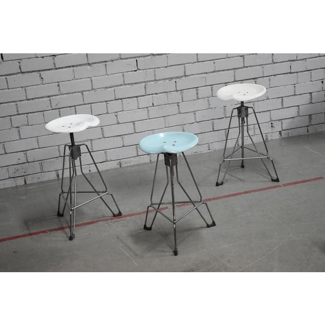 Clipper Bar Stools by Yasu Sasamoto for Dulton, Japan, 1980s For Sale - Image 9 of 9