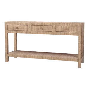Natural Rattan Console Table