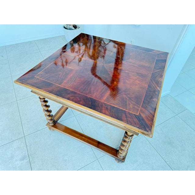 Wood Antique Baroque Refectory Dining Table For Sale - Image 7 of 18