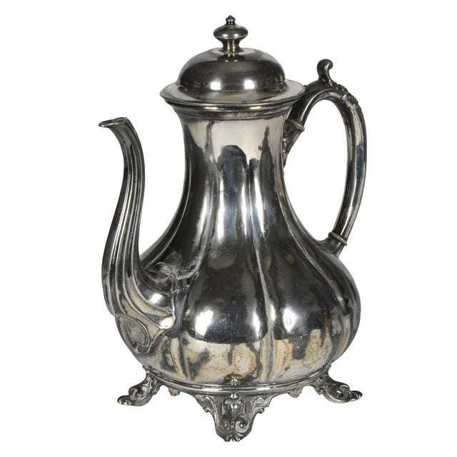 Antique Second Half of the 19th Century Sheffield Teapot by Shaw & Fisher For Sale - Image 3 of 10