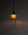 Louis Poulsen Danish Mid Century PH2/2 Ceiling Pendant Lamp with Amber Shade by Poul Henningsen for Louis Poulsen, 1930s For Sale - Image 4 of 7