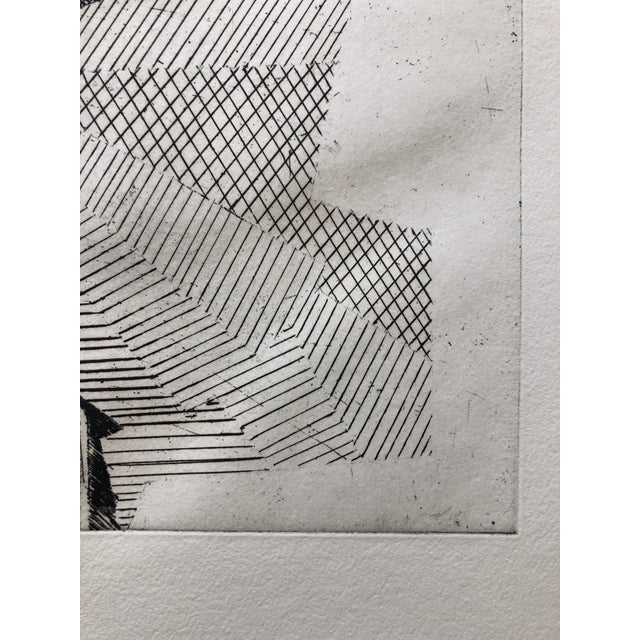Jean Deyrolle, French Avant Garde Bold Abstract Geometric Aquatint Etching Op Art Kinetic For Sale - Image 4 of 9