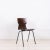 Modern Set of 6 Dark Wood Eromes Wijchen Dining Chairs, 1970s For Sale - Image 3 of 9