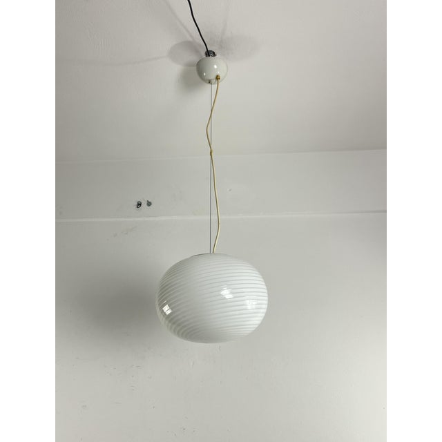 Murano Glass Spiral Pendant Lamp from De Majo, 1960s For Sale - Image 7 of 16