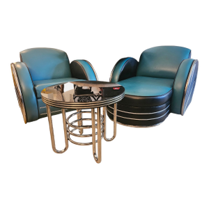 1980s Radio City Art Deco Streamline Moderne Set