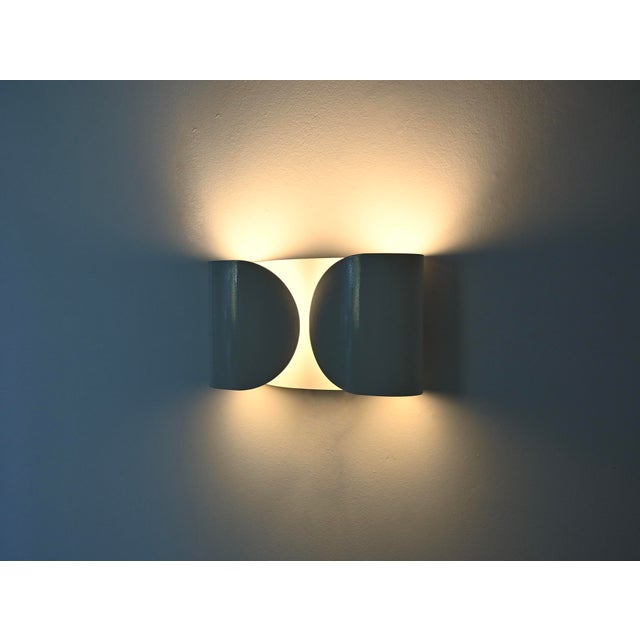 White Foglio Wall Lamp by Tobia and Afra Scarpa for Flos, 1960s For Sale - Image 6 of 11