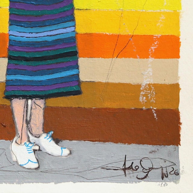 Empowering #23 - Original Contemporary Figurative Pop Art Mixed Media Work on Paper by Fabio Coruzzi For Sale In Los Angeles - Image 6 of 7