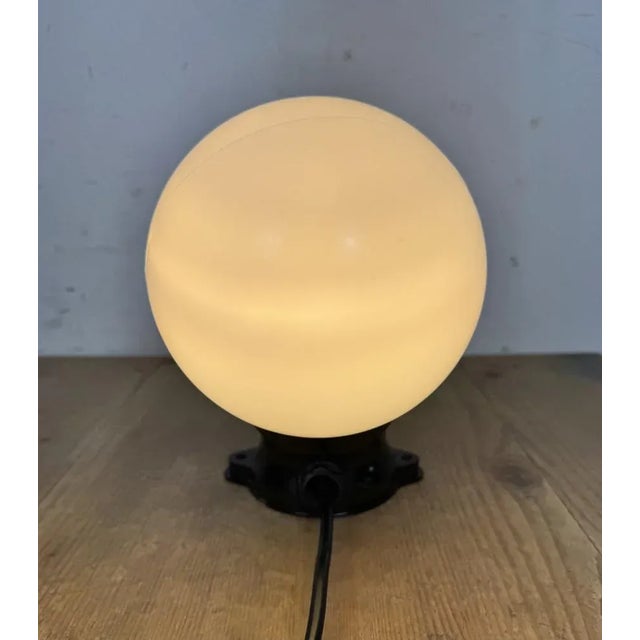 Brown Vintage Brown Bakelite Wall Light with Milk Glass, 1970s For Sale - Image 8 of 10