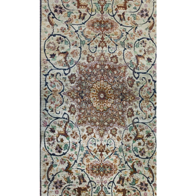 Textile Vintage Persian Tabriz Rug For Sale - Image 7 of 16