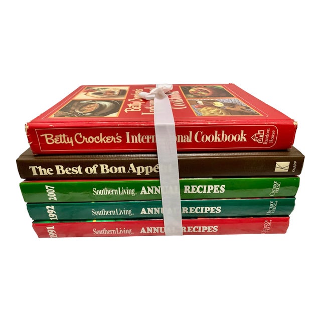 Vintage Set of Assorted Gourmet Cookbooks-Set of Five For Sale