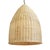 Raw woven wicker pod pendant light. Beautiful organic material with striking simple modern shape. Each may be slightly...