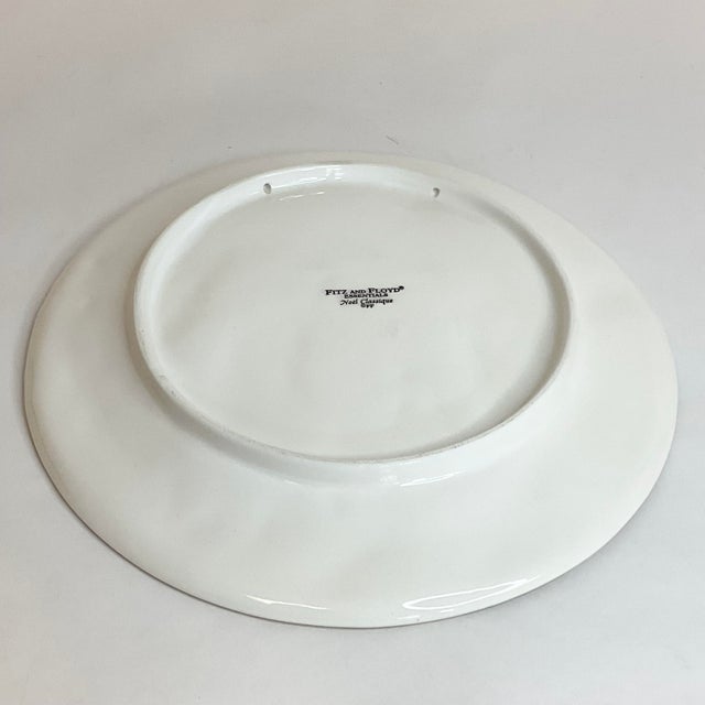 Ceramic 1990s Vintage Hollywood Regency Americans Fitz & Floyd Noel Classique Canapé Plate, Christmas For Sale - Image 7 of 8