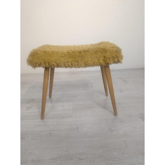 Mid-Century Modern Pouffe in Yellow, 1960s For Sale - Image 12 of 12