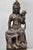 Brown Vintage Buddhist Kuan Yin Brown Ceramic Sculpture Figure Table Lamp W/ Shade For Sale - Image 8 of 18