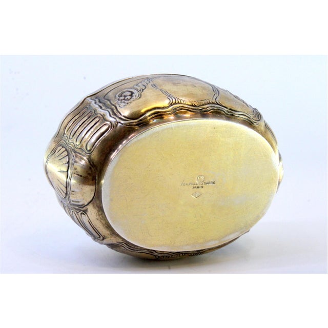 Elliptical Silver Box with Reliefs For Sale - Image 6 of 10