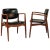 Brown Set of Captains Chairs by Erik Buch, Restored with Customizable Reupholstery, 1960s For Sale - Image 8 of 8