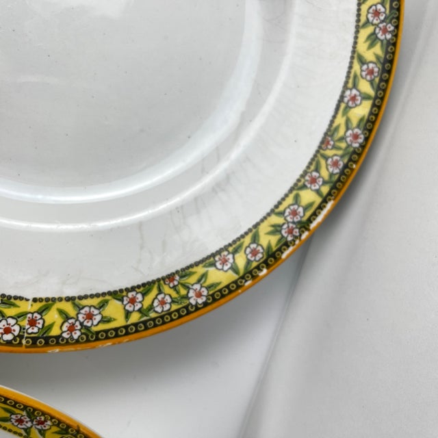 Ironstone Yvonne Plates from Orchies, Early 20th Century, Set of 6 For Sale - Image 10 of 16