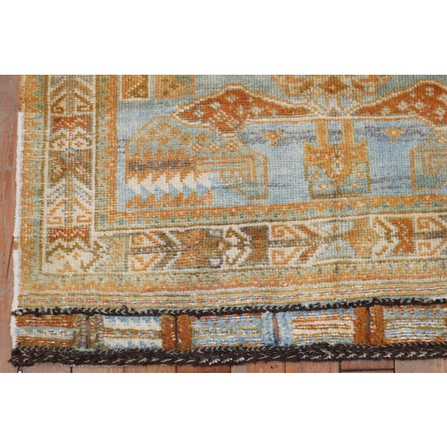 Mid 20th Century Antique Afshar Mat rug no. j1892 For Sale - Image 5 of 6