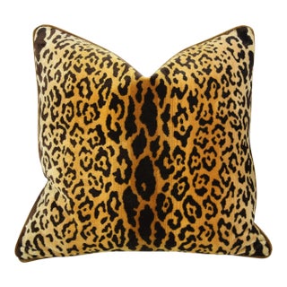 Scalamandre Leopardo/Leopard Feather/Down Pillow 24" Square For Sale