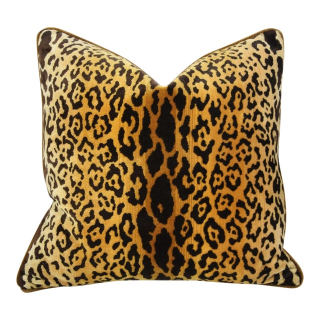 Scalamandre Leopardo/Leopard Feather/Down Pillow 24" Square For Sale