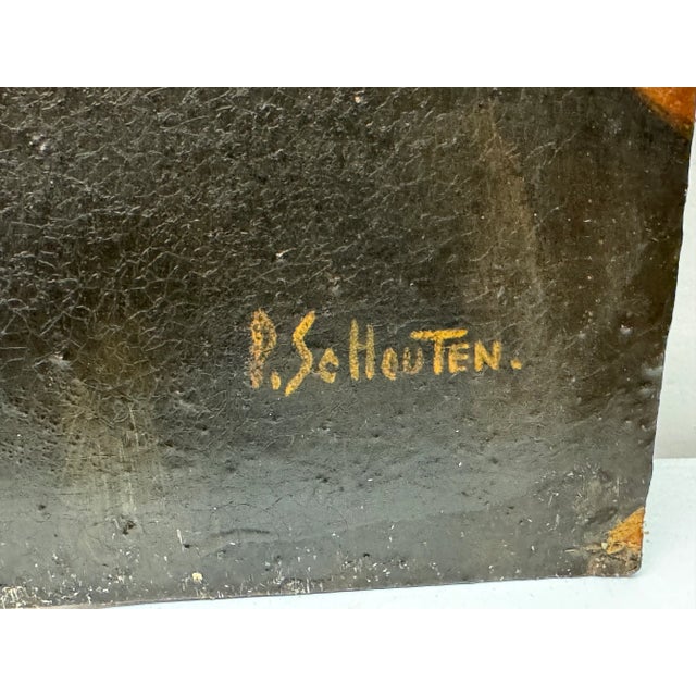 Paul Schoutten (1860-1922) portrait, painting of elderly gentleman with beard Oil on board 9 x 12.5 unframed