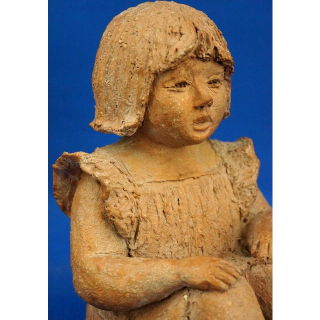 Terracotta Sculptures of Girls by Rosetta Calligaris, 1996, Set of 2 For Sale - Image 13 of 18