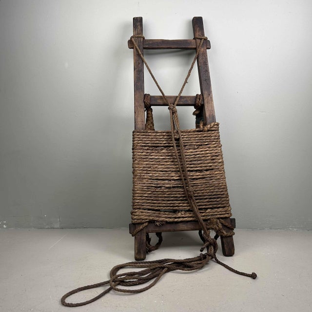 Authentic Japanese Backpack Carrier, 1920s For Sale - Image 16 of 16