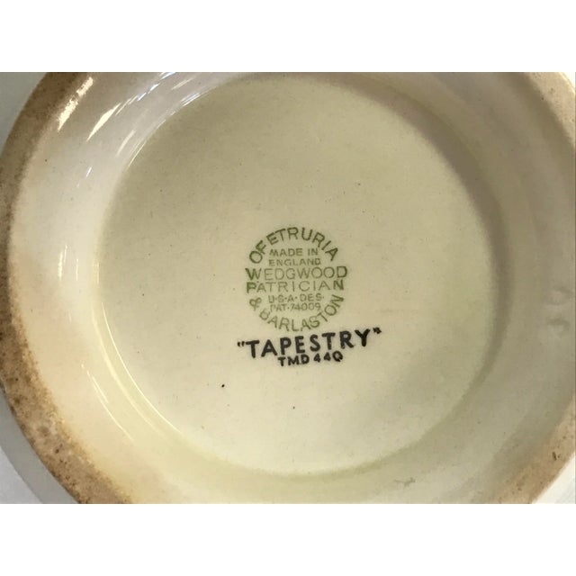 Ceramic Vintage Wedgewood Patrician Tapestry Collection Sugar Bowl With Lid For Sale - Image 7 of 9