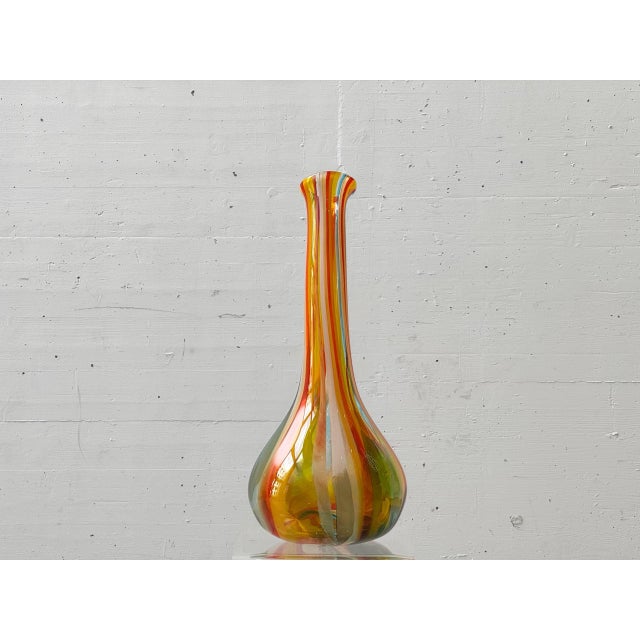 Studio Glass Vase from Mdina, Malta, 1970s For Sale - Image 3 of 9