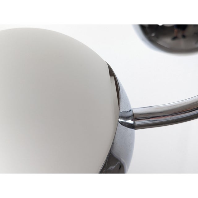 Chrome Chandelier with Crystal Spheres from Stilnovo, Italy, 1960s For Sale - Image 10 of 11