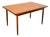 Mid Century Danish Modern Dining Table Denmark Teak Wood Extension Draw Leaf For Sale