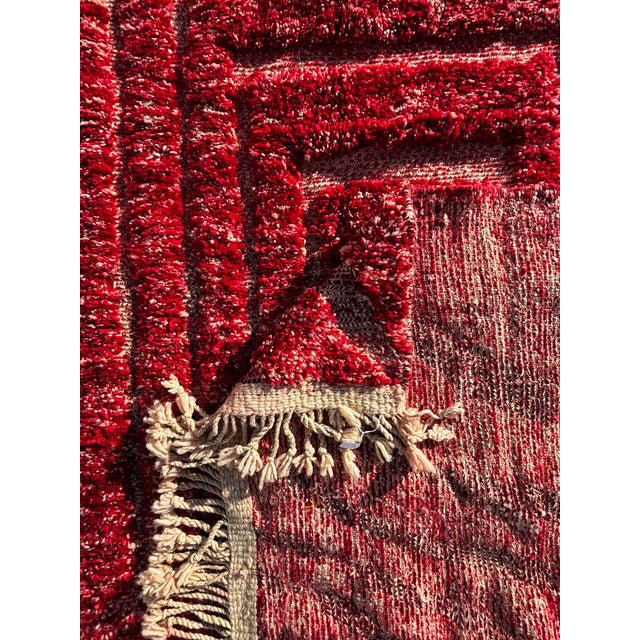 Textile Moroccan Beni Ouarain Mrirt Rug, 1990 For Sale - Image 7 of 12