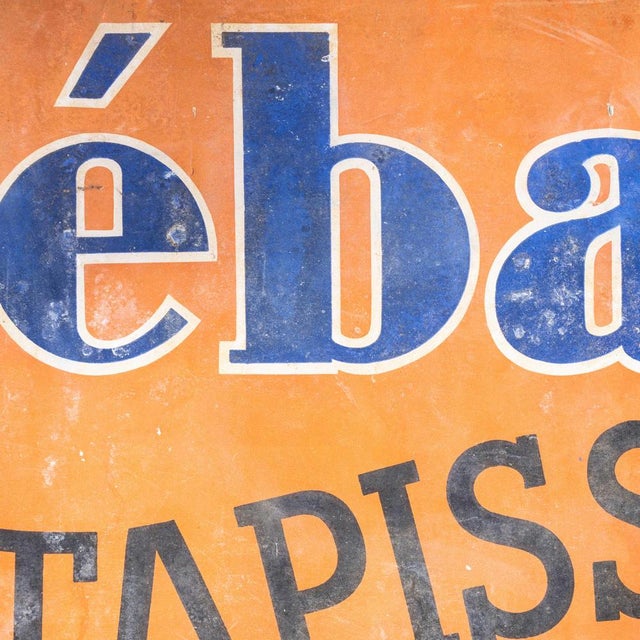 Advertising Sign in Zinc from E. Thiebaut, 1930s For Sale - Image 4 of 7